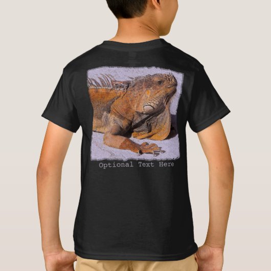 イグアナの肖像Tシャツ Tシャツ (裏面)