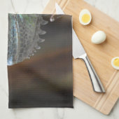 イグアナの頭を持つキッチンタオルカラフル キッチンタオル (四つ折り)