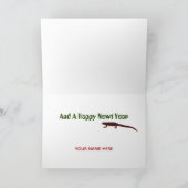 イグアナの願いパーソナライズなメリークリスマス シーズンカード (内部)