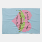 イグアナはバレンタイン キッチンタオル (横)