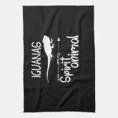 イグアナは私の精神の動物のギフト男性の女性リザールである キッチンタオル (縦)