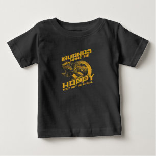 イグアナは私を幸せにするあまり ベビーTシャツ