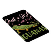 イグアナを愛する女の子 マグネット (右側)