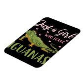 イグアナを愛する女の子 マグネット (左側)