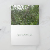 イグアナグリーティングカード(ノック) カード (内部)