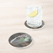 イグアナトカゲの頭付き砂岩コースター コースター (側面)