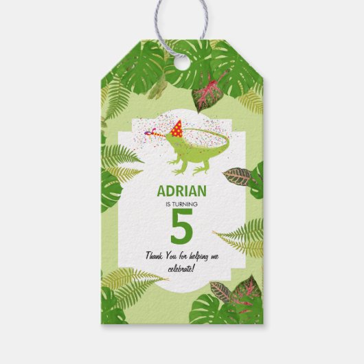 イグアナトカゲ動物愛護会 ギフトタグ (正面)