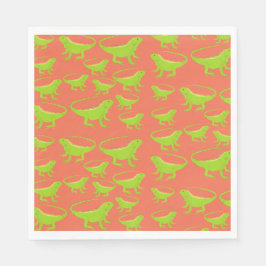 イグアナトカゲ模様 スタンダードランチョンナプキン