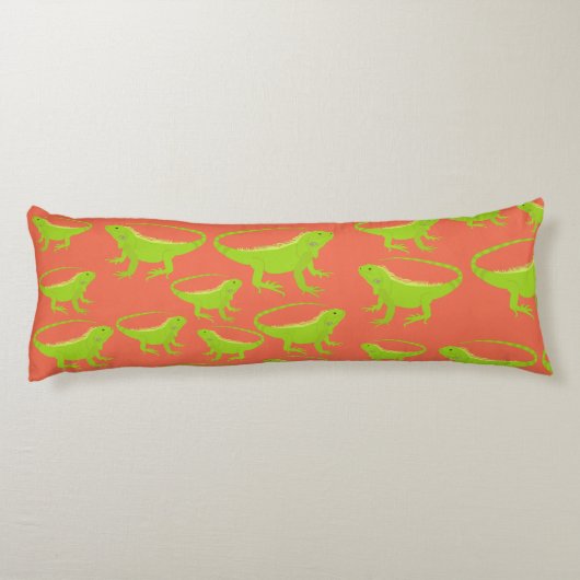 イグアナトカゲ模様 ボディピロー (裏面)