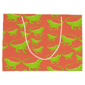 イグアナトカゲ模様 ラージペーパーバッグ (裏面)