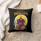 イグアナハロウィーン衣装カボチャおもしろい犬恋人 クッション (ブランケット)