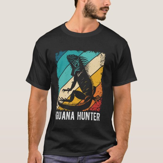 イグアナハンター レトロイグアナ狩人 Tシャツ (正面)