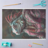 イグアナピンクティール(緑がかった色)家具デコページ 薄葉紙 (クラフト)