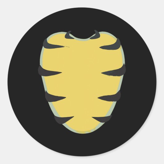 イグアナベリーチェストコスチューム緑かわいいイグアナアニマ ラウンドシール (正面)