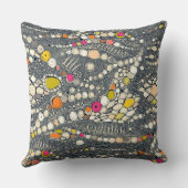 イグアナポップ・アートの皮 クッション (裏面)