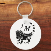 イグアナモノグラム キーホルダー (正面)