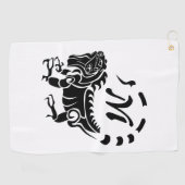 イグアナモノグラム ゴルフタオル (横)