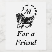 イグアナモノグラム ワインラベル (シングルラベル)