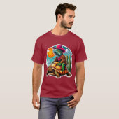 イグアナライディングデザートカメ2 Tシャツ (正面フル)
