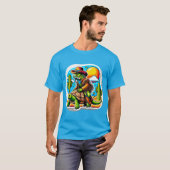 イグアナライディングデザートカメ4 Tシャツ (正面フル)