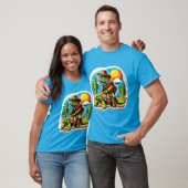 イグアナライディングデザートカメ4 Tシャツ (ユニセックス)