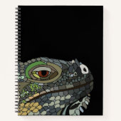 イグアナリザードアニマルイラストレーション ノートブック (正面)