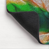 イグアナリザード爬虫類野生生物アートマウスパッド マウスパッド (コーナー)