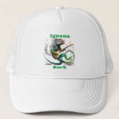 イグアナロックスターカラフルインザ・ミュージックバースト キャップ (正面)