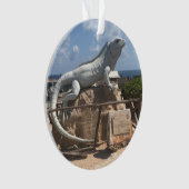 イグアナ彫刻イスラムジェレス，メキシコオーナメント オーナメント (正面)