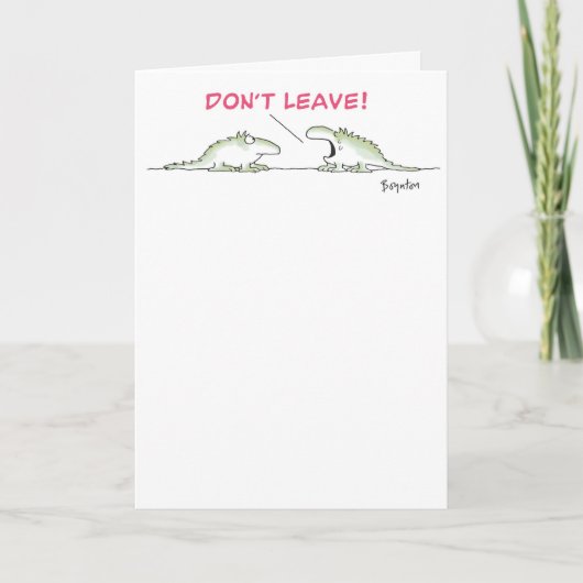 イグアナ恋しく思ユー カード (正面)