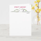 イグアナ恋しく思ユー カード (黄色い花)