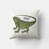 イグアナ漫画イラストレーション クッション (裏面)