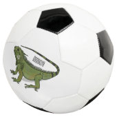 イグアナ漫画イラストレーション サッカーボール (3/4)