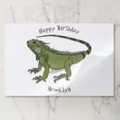 イグアナ漫画イラストレーション ペーパーパッド (折り畳み)