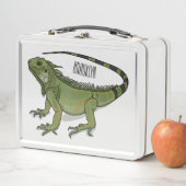 イグアナ漫画イラストレーション メタルランチボックス (インサイチュ)