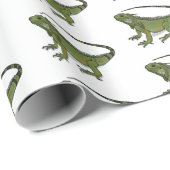 イグアナ漫画イラストレーション ラッピングペーパー (ロールコーナー)