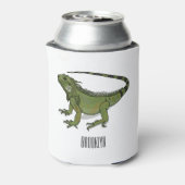 イグアナ漫画イラストレーション 缶クーラー (缶裏面)