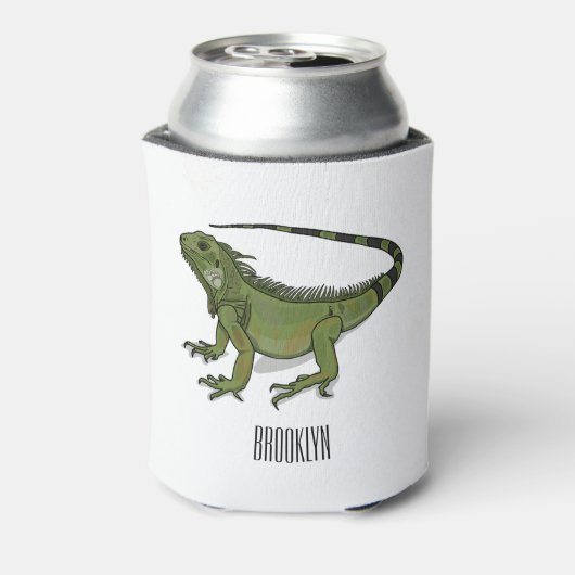 イグアナ漫画イラストレーション 缶クーラー (缶裏面)