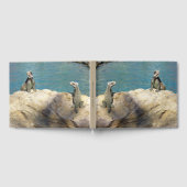 イグアナ熱帯野生動物写真ペア ゲストブック (全面)