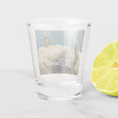 イグアナ熱帯野生動物写真ペア ショットグラス (裏面)