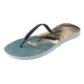 イグアナ熱帯野生動物写真ペア ビーチサンダル (アングル)