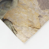 イグアナ熱帯野生動物写真ペア フリースブランケット (角)