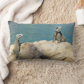 イグアナ熱帯野生動物写真ペア ランバークッション (ブランケット)