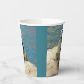 イグアナ熱帯野生動物写真ペア 紙コップ (左)