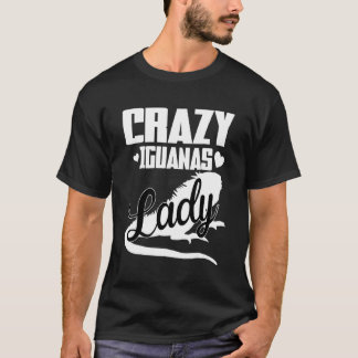 イグアナ熱狂するレディ Tシャツ