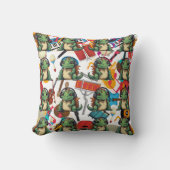 イグアナ聞は音楽に興味がある クッション (正面)