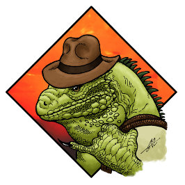 イグアナ・ジョーンズ Tシャツ