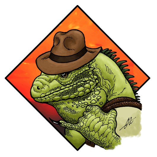 イグアナ・ジョーンズ Tシャツ