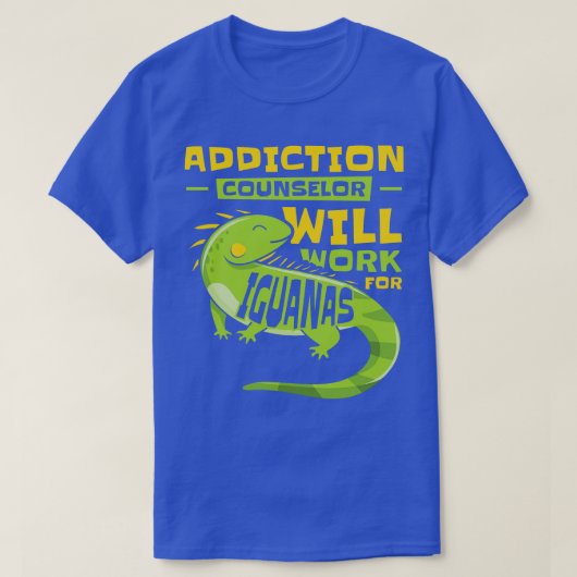 イグアナ・リザード中毒爬虫類愛 Tシャツ (デザイン正面)