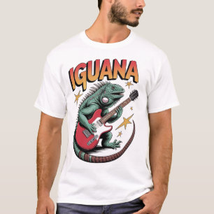 イグアナ ロックスター Tシャツ